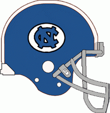 North Carolina Tar Heels 1967-1977 Helmet custom vinyl decal