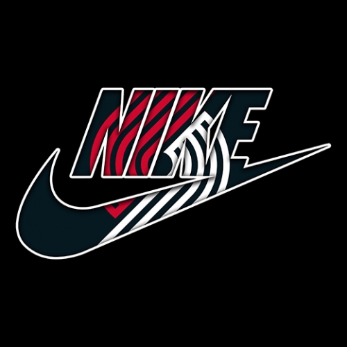 Portland Trail Blazers Nike logo custom vinyl decal