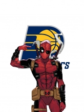 Indiana Pacers Deadpool Logo custom vinyl decal