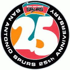 San Antonio Spurs 1996-97 Anniversary Logo heat sticker