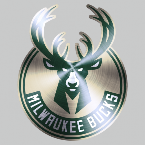 Milwaukee Bucks Stainless steel logo heat sticker