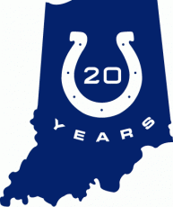 Indianapolis Colts 2003 Anniversary Logo custom vinyl decal
