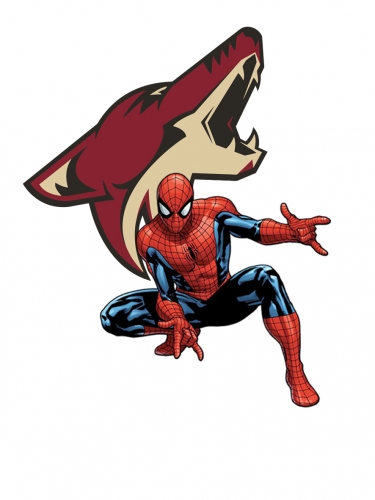 Arizona Coyotes Spider Man Logo custom vinyl decal