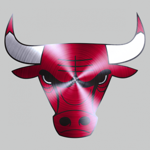 Chicago Bulls Stainless steel logo custom vinyl decal