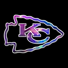 Galaxy Kansas City Chiefs Logo heat sticker