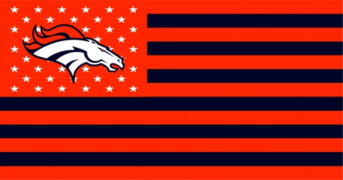 Denver Broncos Flag001 logo custom vinyl decal