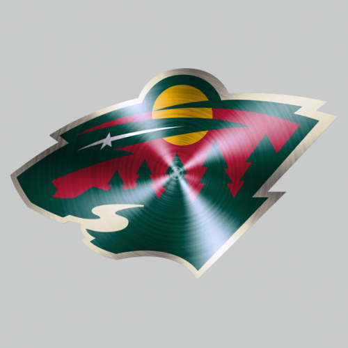 minnesota wild Stainless steel logo heat sticker