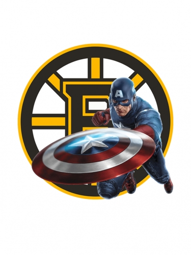 Boston Bruins Captain America Logo custom vinyl decal