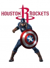 Houston Rockets Captain America Logo custom vinyl decal
