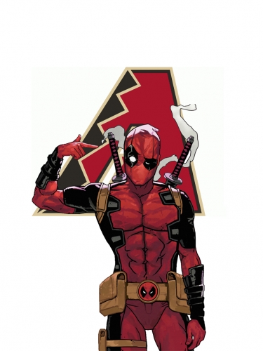 Arizona Diamondbacks Deadpool Logo heat sticker