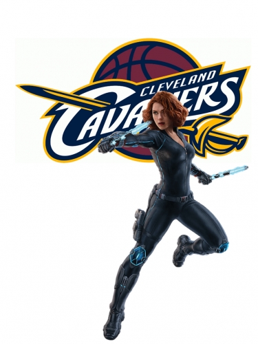 Cleveland Cavaliers Black Widow Logo custom vinyl decal