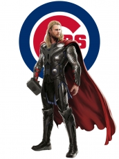 Chicago Cubs Thor Logo heat sticker