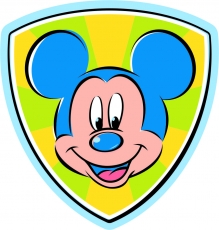Mickey Mouse Logo 35 heat sticker