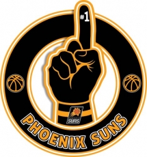 Number One Hand Phoenix Suns logo heat sticker