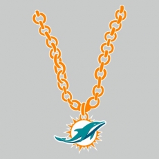 Miami Dolphins Necklace logo custom vinyl decal