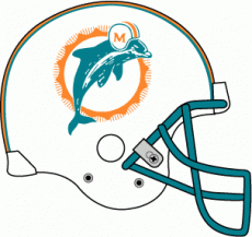 Miami Dolphins 1980-1989 Helmet Logo heat sticker