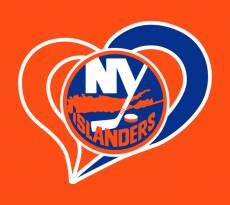 New York Islanders Heart Logo custom vinyl decal