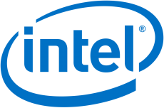 Intel brand logo 02 custom vinyl decal
