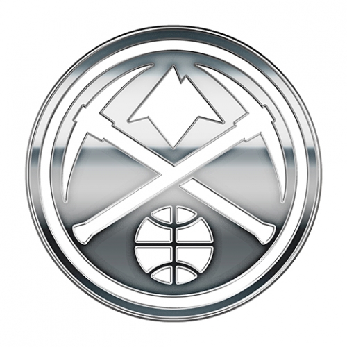 Denver Nuggets Silver Logo heat sticker