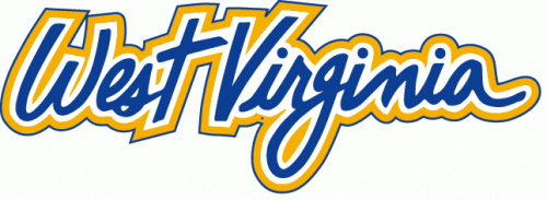 West Virginia Mountaineers 1980-2008 Wordmark Logo heat sticker