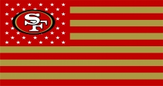 San Francisco 49ers Flag001 logo heat sticker