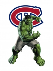 Montreal Canadiens Hulk Logo heat sticker