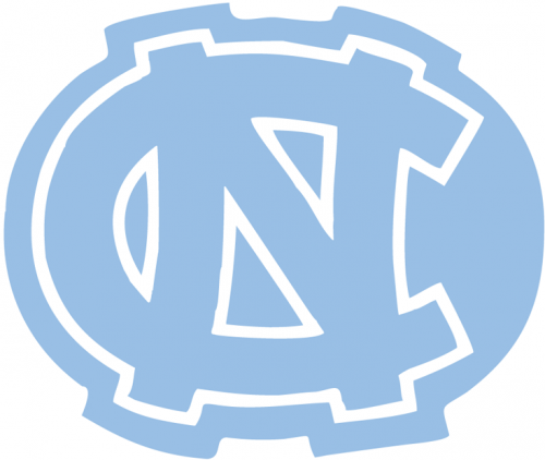 North Carolina Tar Heels 1974-1982 Alternate Logo custom vinyl decal