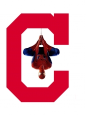 Cleveland Indians Spider Man Logo heat sticker