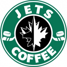 Winnipeg Jets Starbucks Coffee Logo heat sticker