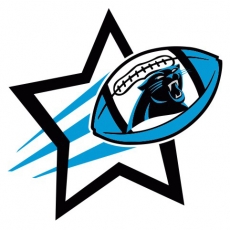 Carolina Panthers Football Goal Star logo heat sticker
