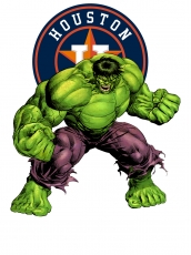Houston Astros Hulk Logo heat sticker