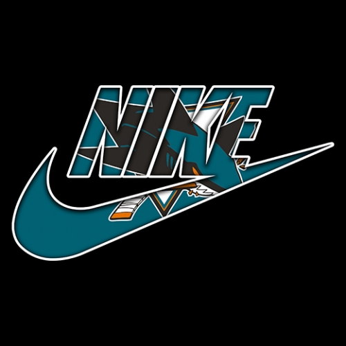 San Jose Sharks Nike logo custom vinyl decal