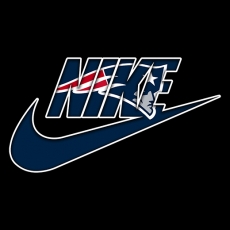 New England Patriots Nike logo custom vinyl decal