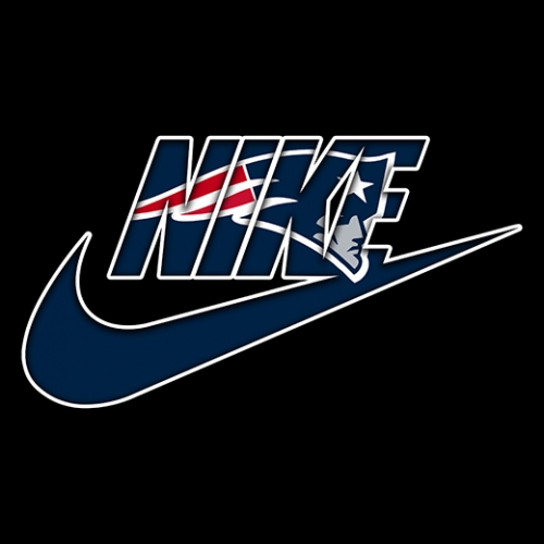 New England Patriots Nike logo heat sticker