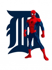 Detroit Tigers Spider Man Logo heat sticker