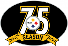 Pittsburgh Steelers 2007 Anniversary Logo custom vinyl decal