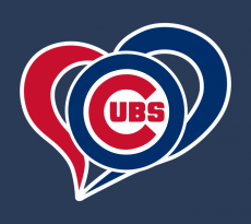 Chicago Cubs Heart Logo custom vinyl decal