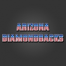 Arizona Diamondbacks American Captain Logo custom vinyl decal