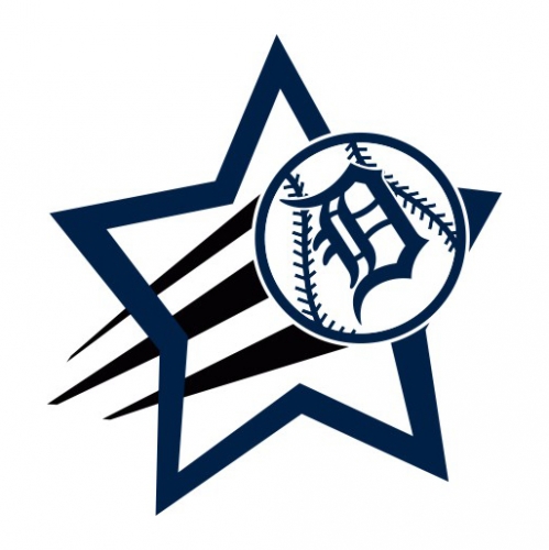 Detroit Tigers Baseball Goal Star logo custom vinyl decal