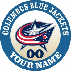 Columbus Blue Jackets Customized Logo custom vinyl decal