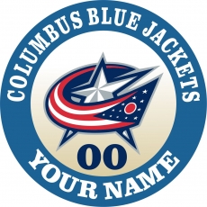 Columbus Blue Jackets Customized Logo heat sticker