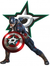 Dallas Stars Captain America Logo heat sticker