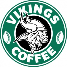 Minnesota Vikings starbucks coffee logo custom vinyl decal