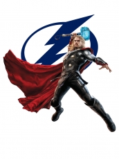 Tampa Bay Lightning Thor Logo heat sticker