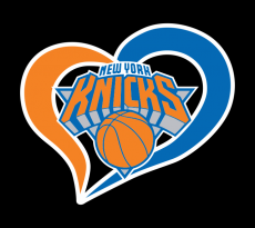 New York Knicks Heart Logo heat sticker