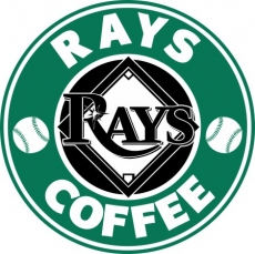 Tampa Bay Rays Starbucks Coffee Logo heat sticker