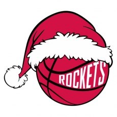 Houston Rockets Basketball Christmas hat logo custom vinyl decal