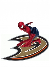 Anaheim Ducks Spider Man Logo custom vinyl decal