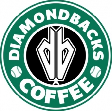 Arizona Diamondbacks Starbucks Coffee Logo heat sticker