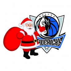 Dallas Mavericks Santa Claus Logo custom vinyl decal